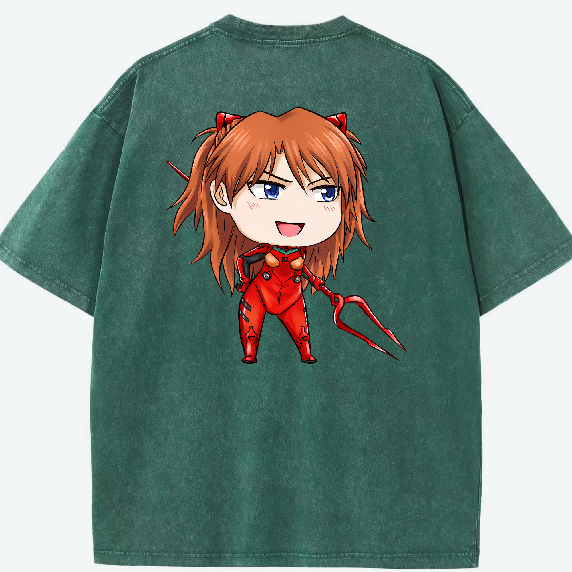 （画像用） EVA 新世紀エヴァンゲリオン 綿100% ヴィンテージ風 半袖Tシャツ（背面プリント）